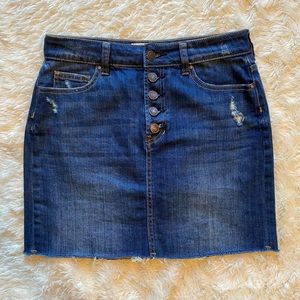 Size 25 mini jean skirt